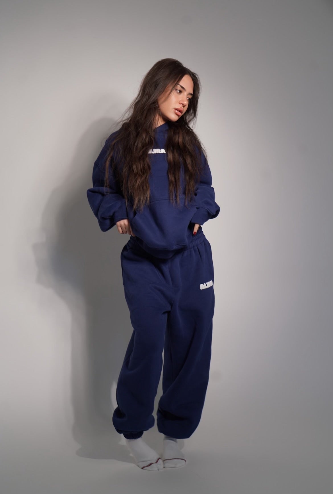 Navy trackpants