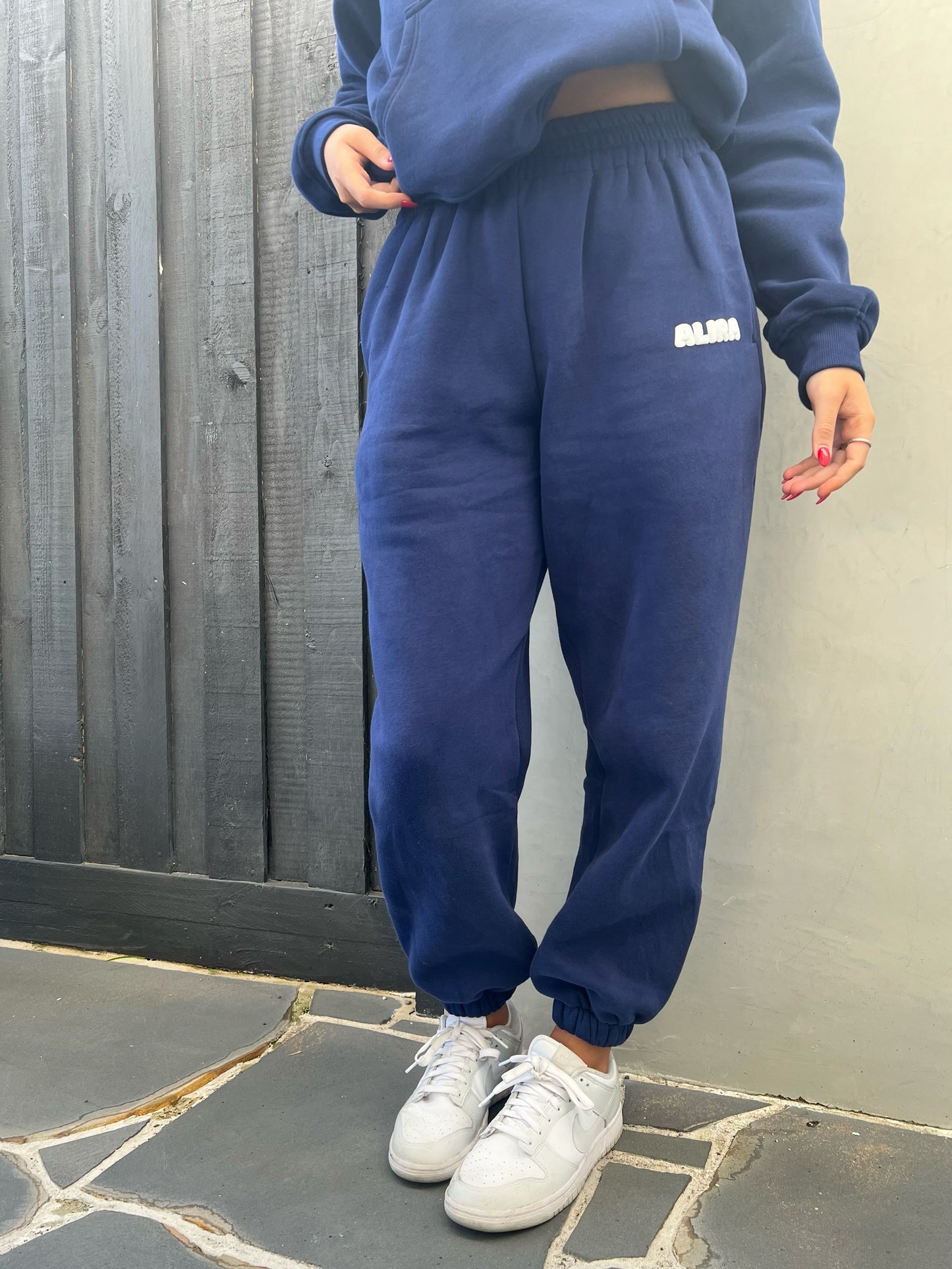 Navy trackpants