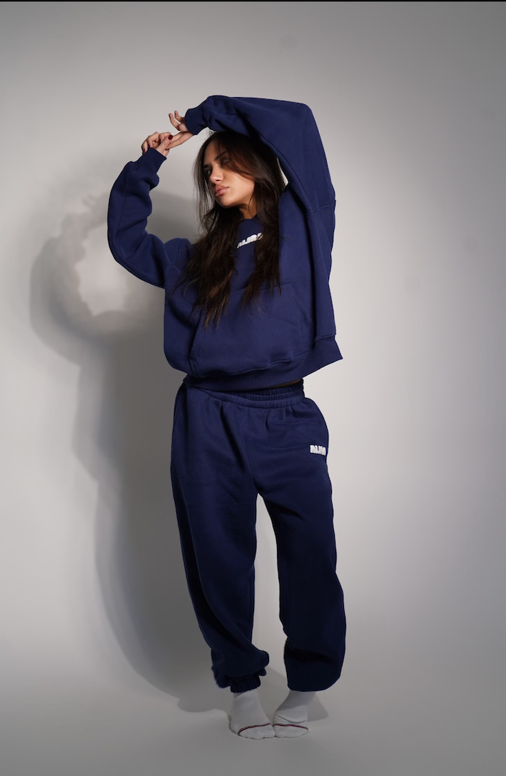 Navy trackpants